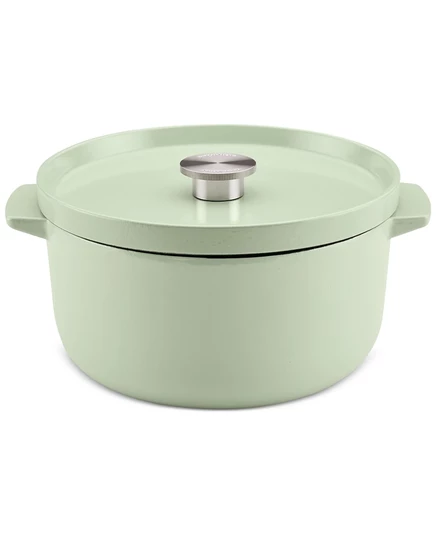 Чугунная эмалированная жаровня KitchenAid 5,7 л, зеленая