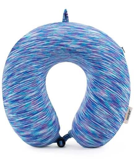 Подушка для шеи Miami CarryOn Memory Foam, бирюзово-белая