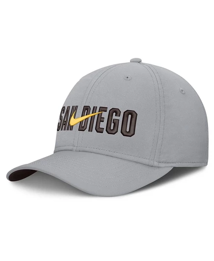 Мужская кепка Nike Dri-FIT с логотипом Padres, серая
