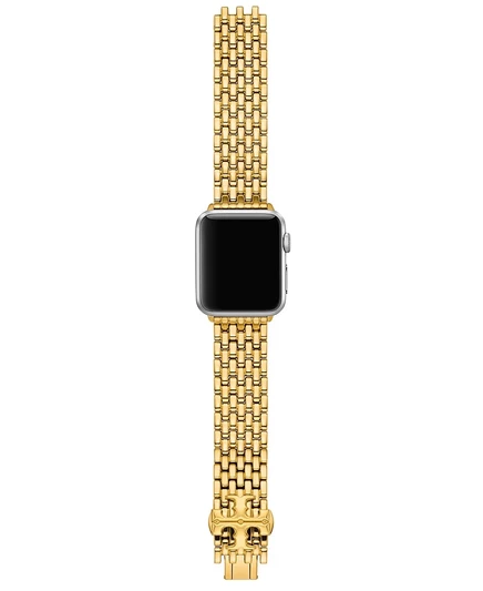 Браслет Tory Burch золотистый металлический для Apple Watch 38–45 мм