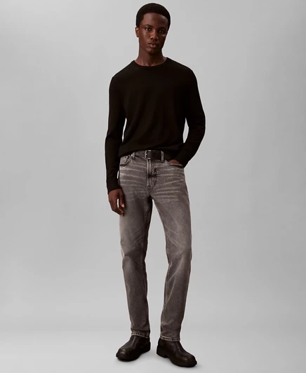 Мужские зауженные стрейч-джинсы Calvin Klein, серые
