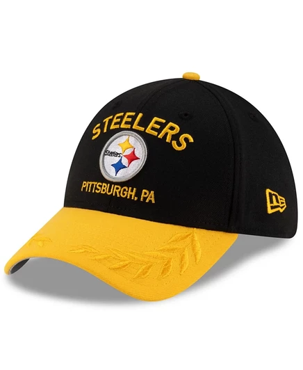 Мужская кепка New Era 39THIRTY Steelers, черно-желтая