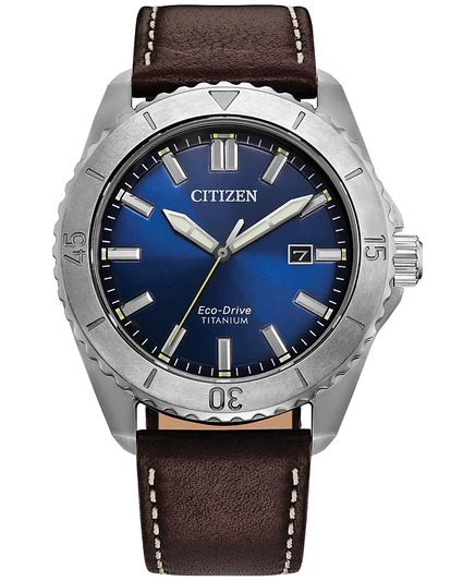 Мужские часы Citizen Brycen 41 мм кожаный ремешок