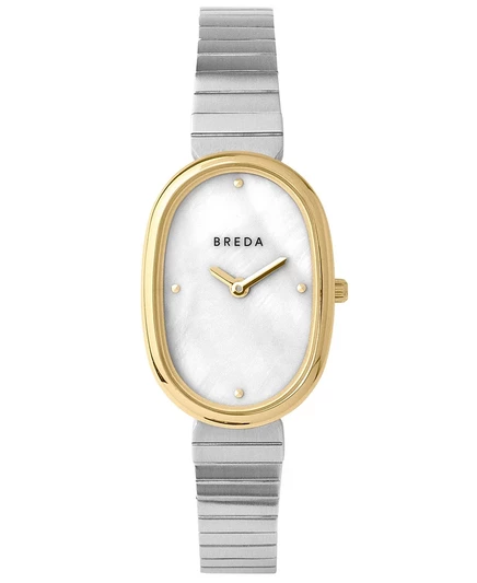 Женские часы Breda Jane 23 мм золотистый корпус, синие