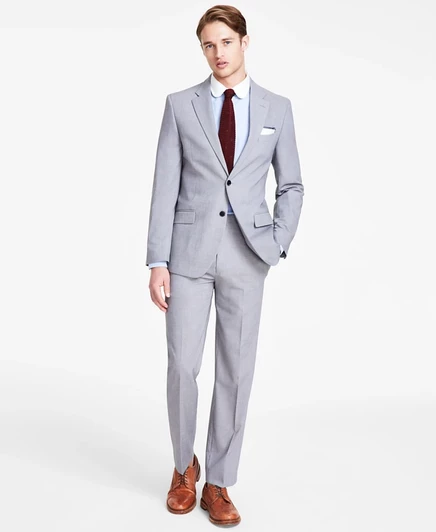 Мужской костюм Nautica Modern Fit Bi-Stretch, серый