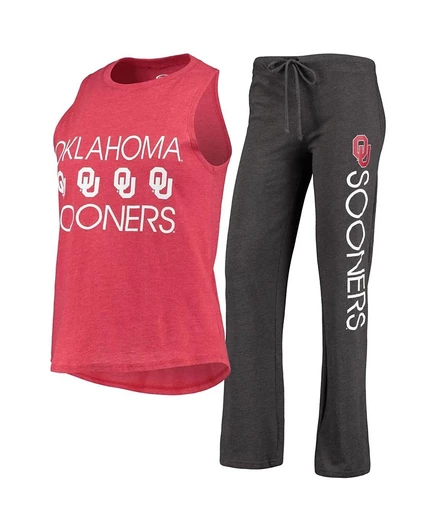 Женский комплект для сна Concepts Sport Oklahoma Sooners майка и штаны, красный