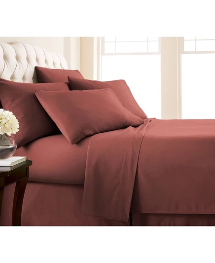 Простыни Southshore Fine Linens Split King, бордовые
