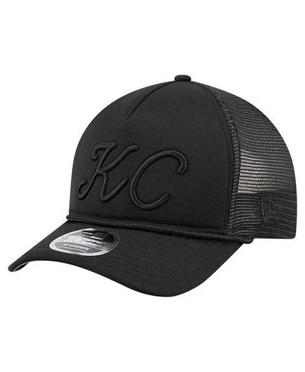 Мужская черная кепка New Era Kansas City Royals City Initial 940 с регулируемой длиной black