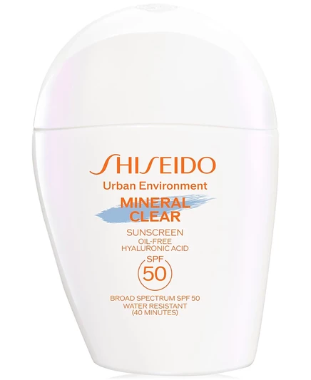 Shiseido Urban Environment Минеральный прозрачный солнцезащитный крем SPF 50, 1 унция, без цвета