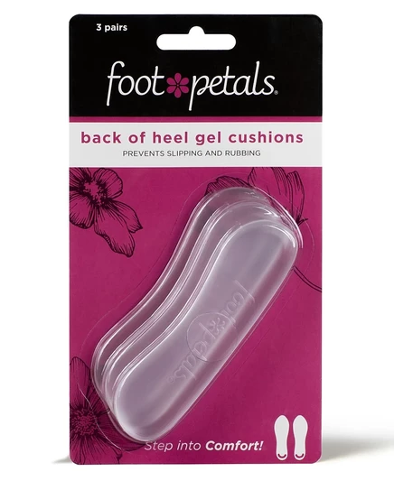 Гелевые вкладыши для пятки Foot Petals 3 шт., разноцветные