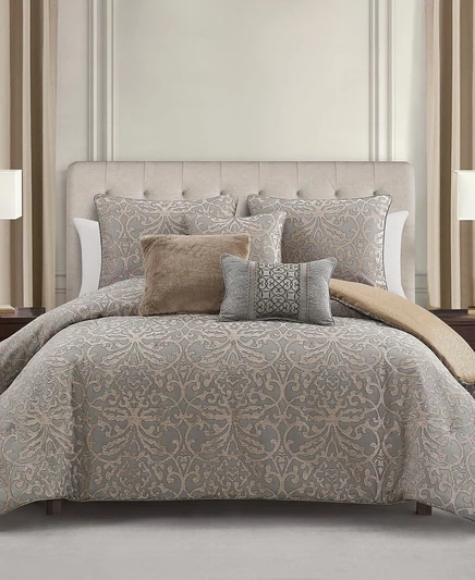Комплект Waterford Carrick 3 предмета, queen, серый