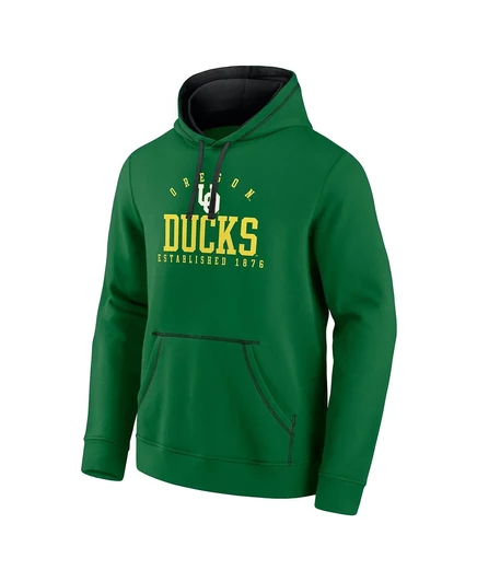 Мужская толстовка-пуловер из флиса Fanatics Green Oregon Ducks Toppler с капюшоном green