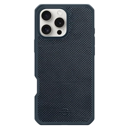 ITSkins Ballistic_R Нейлоновый чехол MagSafe для Apple iPhone 16 Pro Max синего цвета