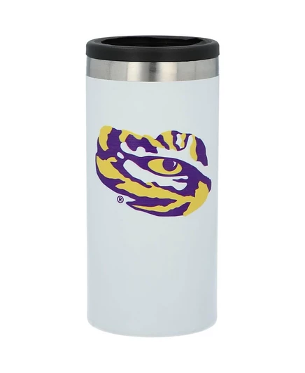 Держатель для узких банок Memory Company LSU Tigers 355 мл, белый