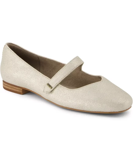  Женские балетки Bianca Metallic Mary Jane на плоской подошве silver metallic