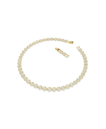 Женское ожерелье Swarovski Una позолоченное, белое