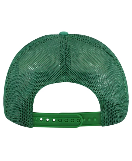 Мужская брендовая бело-зеленая кепка Oakland Athletics Cooperstown Collection Pack Express Trucker с регулируемой посадкой 