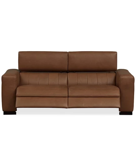 Диван Macy's Rinan 86″, кожа, 2 реклайнера, санбукко