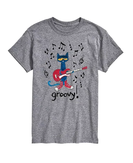 Мужская футболка Airwaves Pete the Cat Groovy, серебристая