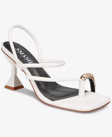  Женские босоножки на ремешках Whitney Gold Toe - доступны увеличенные размеры optic white