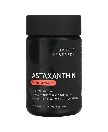 Астаксантин Sports Research 12 мг, 60 софтгелей