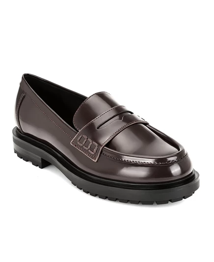 Женские лакированные лоферы Nine West Teven, бордовые