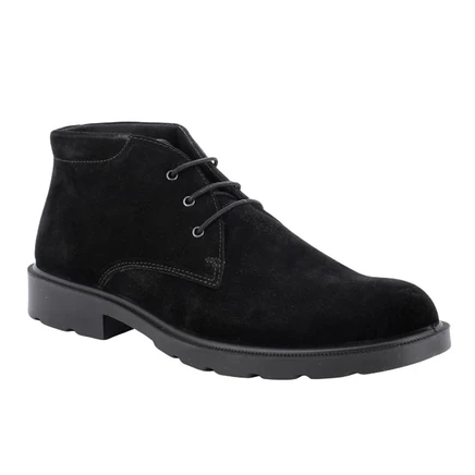 Альпийские швейцарские мужские ботинки Elio Made in Italy из замши Chukka черного цвета