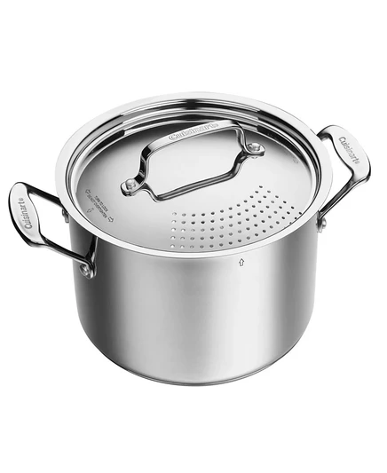 Кастрюля для пасты Cuisinart 5,7 л с крышкой, стальная