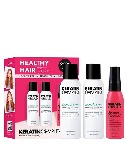 Кератиновый комплекс для здоровых волос Trio Kit розовый