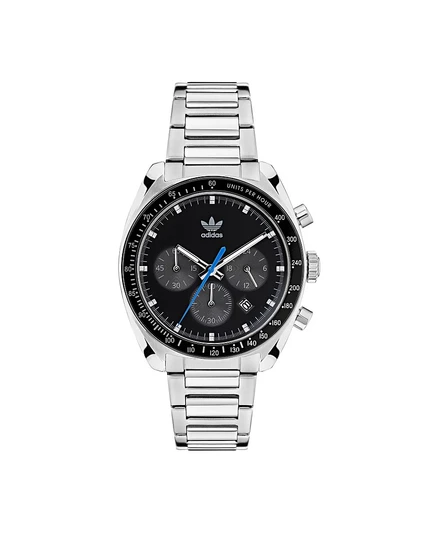 adidas Unisex Three Hand Edition One Chrono Серебристые часы-браслет из нержавеющей стали 40 мм серого цвета