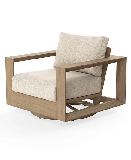Уличное вращающееся клубное кресло Mansfield, созданное для Macy's brown