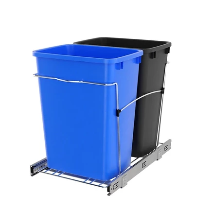 Выдвижные ведра Rev-A-Shelf RV-18KD-2218C-S, 33 л