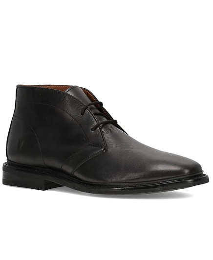 Мужские ботинки Frye Paul Chukka с круглым носком черного цвета