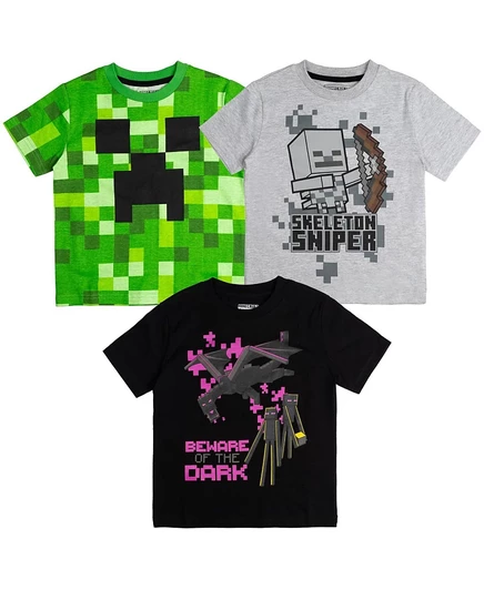 Футболки для мальчиков Minecraft, 3 шт., мультицвет
