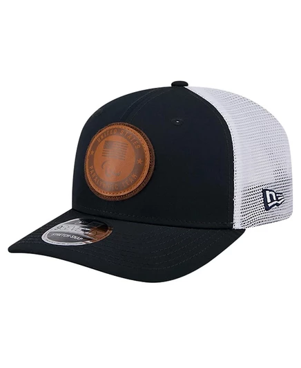 Мужская паралимпийская шляпа New Era из кожи с нашивкой для Паралимпийских игр ВМС США 9SEVENTY, эластичная, регулируемая на кнопках.