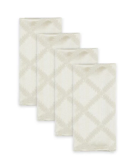 Салфетки Lenox Laurel Leaf, 4 шт., 48×48 см, кремовые