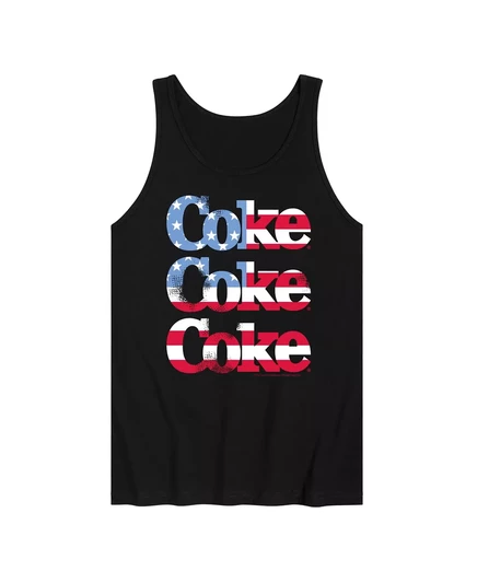 Гибридная одежда Coca Cola Americana Мужская майка из джерси black
