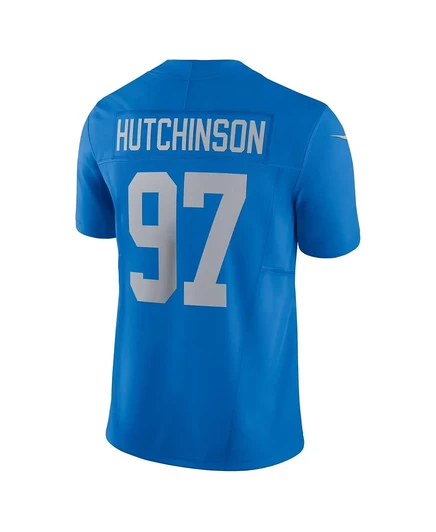 Мужская футболка Nike Aidan Hutchinson Detroit Lions Vapor F.U.S.E. Alternate Limited от Nike. blue