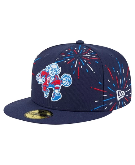 Мужская кепка New Era 59FIFTY Philadelphia 76ers Americana Fireworks, синяя