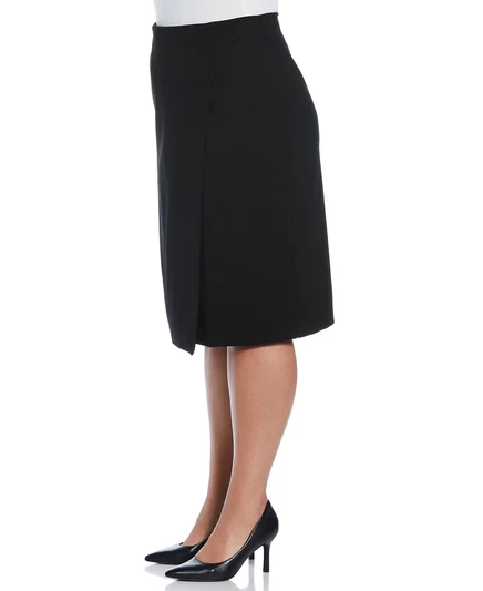 Асимметричная юбка с запахом Rafaella Plus Size Ponte black