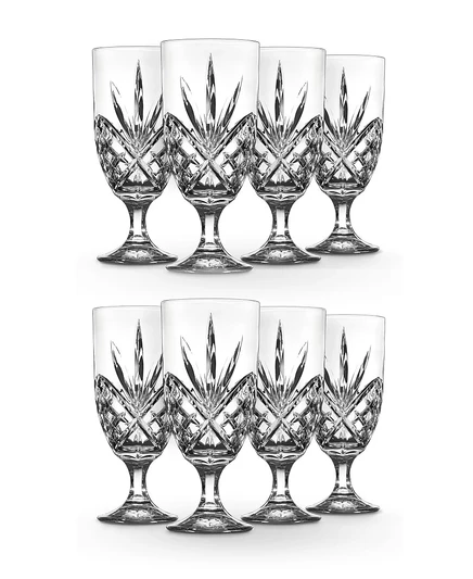Хрустальные бокалы для вина Godinger Dublin Crystal, набор из 8 цветных бокалов