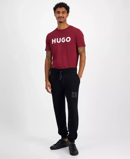  Мужские укороченные спортивные брюки свободного кроя San Steero с завязками Hugo Boss black