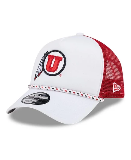 Мужская тракер-кепка New Era 9FORTY Utah Utes, бело-красная