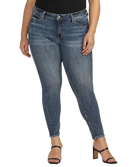 Джинсы больших размеров Silver Jeans Co. Suki, индиго