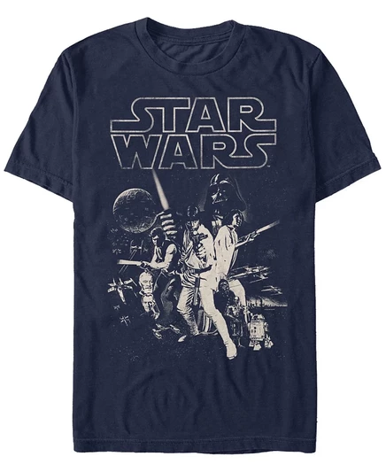 Мужская футболка Fifth Sun Star Wars коллаж, синяя