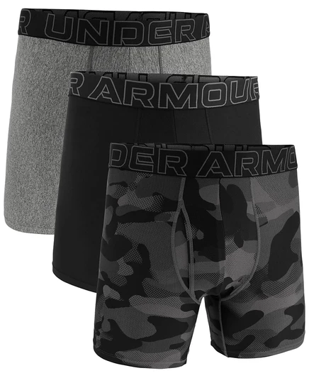 Мужские боксер-брифы under armour performance, 3 шт., 15 см, черные