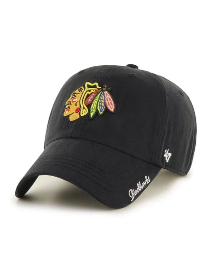 Женская кепка 47 Brand Chicago Blackhawks Miata, черная