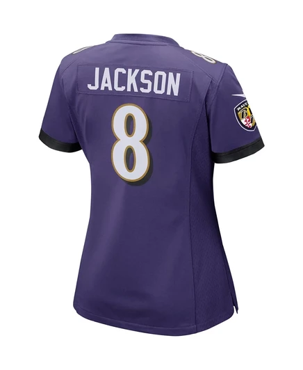 Женская игровая футболка Nike Lamar Jackson, фиолетовая