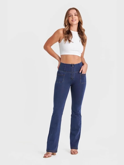 Джинсы-клеш Freddy Women's WR.UP из денима с передним карманом blue