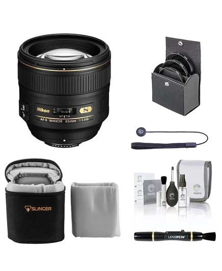 Объектив Nikon 85 мм f/1.4G AF‑S NIKKOR с набором, черный